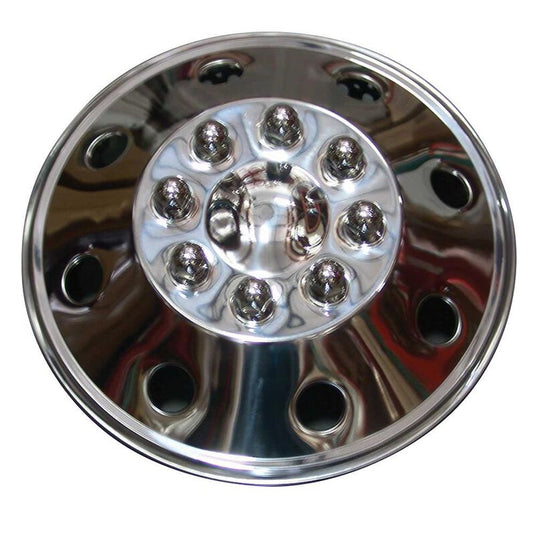 7541 Stainless Steel Wheel Cover, Single - 16.5