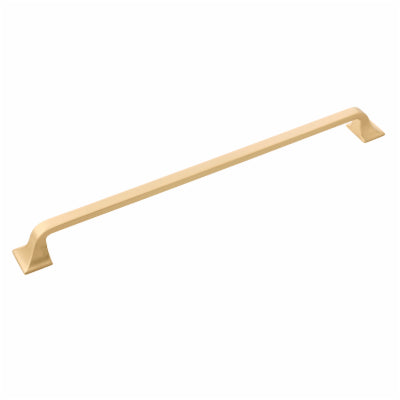 H076706-BGB Forge 12 in. (305 mm) Brushed Golden Brass Cabinet Drawer and Door Pull