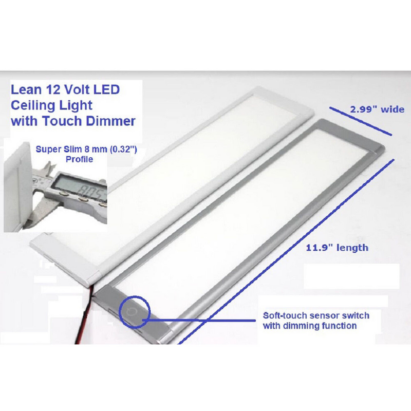 Load image into Gallery viewer, 128818 12V LED Super Slim Ceiling Hugger Light
