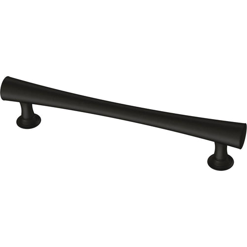 P40274C-FB-CP Drum 5-1/16 in. (128 mm) Center-to-Center Matte Black Cabinet Drawer Bar Pull (1-PACK)