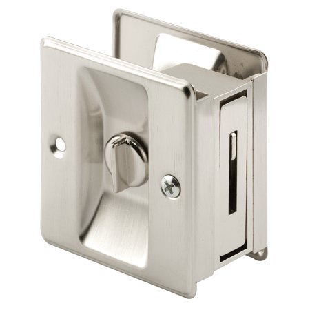 N 7239 Satin Nickel, Pocket Door Privacy Lock