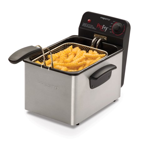 5461 Professional 3.2 Qt. Stainless Steel Deep Fryer with Fry Basket