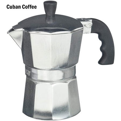 B120-43V 6-Cup Aluminum Coffee Maker with Pour Spout in Silver