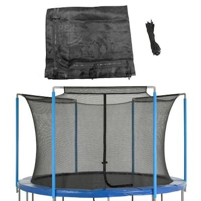 UBNET-14-3-AST Machrus Trampoline Replacement Enclosure Safety Fits for 14 ft. Round Frames Using 3 Arches with Sleeves on Top Net Only