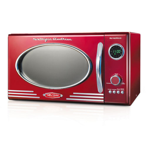 NRMO9RR 0.9 cu. ft. 800 Watt Retro Microwave Oven, Retro Red