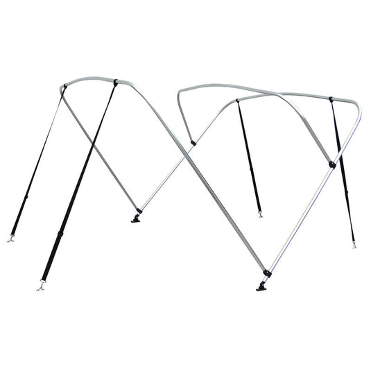 347887 Bimini Top 3-Bow Aluminum Frame Only, 6'L x 54"H, 79"-84" Wide