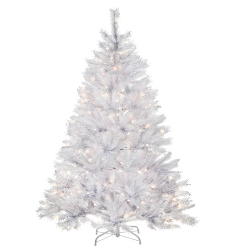 Pre-Lit 6Ft. Winchester White Pine Artificial Christmas Tree with Silver Glitter & 350 Clear Lights *LOCAL PICK UP ONLY*