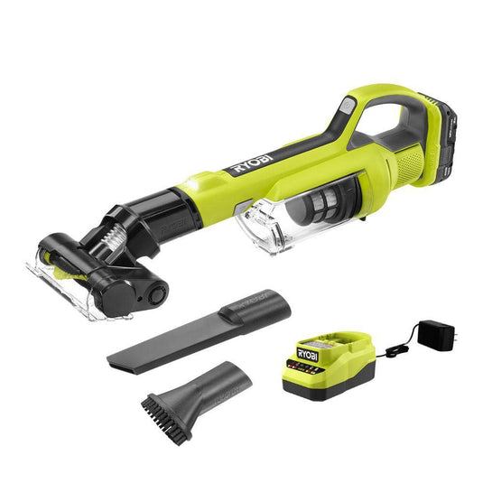 PCL700K ONE+ 18V Cordless Hand Vacuum with Powered Brush Kit with 2.0 Ah Battery and Charger