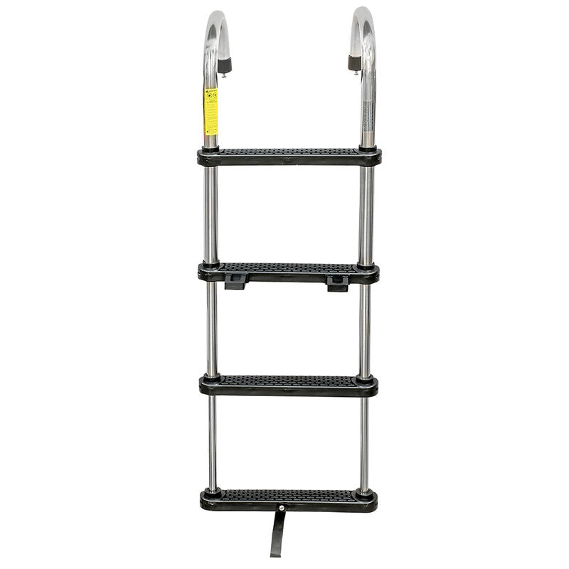 Load image into Gallery viewer, 735880 Telescoping Stainless Steel 4-Step Pontoon Ladder
