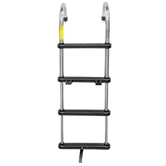 735880 Telescoping Stainless Steel 4-Step Pontoon Ladder