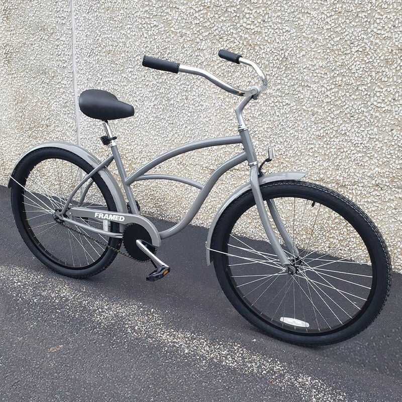 Load image into Gallery viewer, 742427 26&quot; Beach Cruiser Bike, Gray
