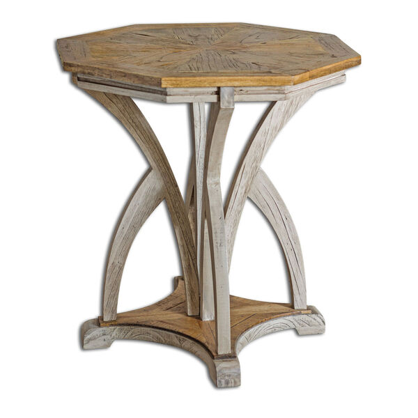 Load image into Gallery viewer, 16415042 Ranen Aged White Accent Table
