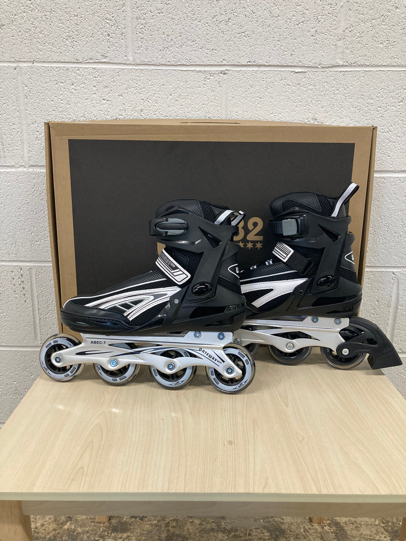 Load image into Gallery viewer, W82 GATEWAY Inline Skates for Men with Adjustable Strap, 82mm Wheels and Soft Boot Fit for Skating, Roller Derby, Street Hockey
