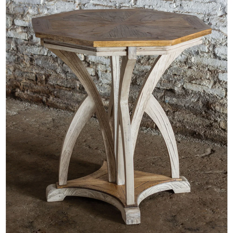 Load image into Gallery viewer, 16415042 Ranen Aged White Accent Table
