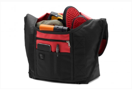 Load image into Gallery viewer, Mini Metro Messenger Bag Black/Red
