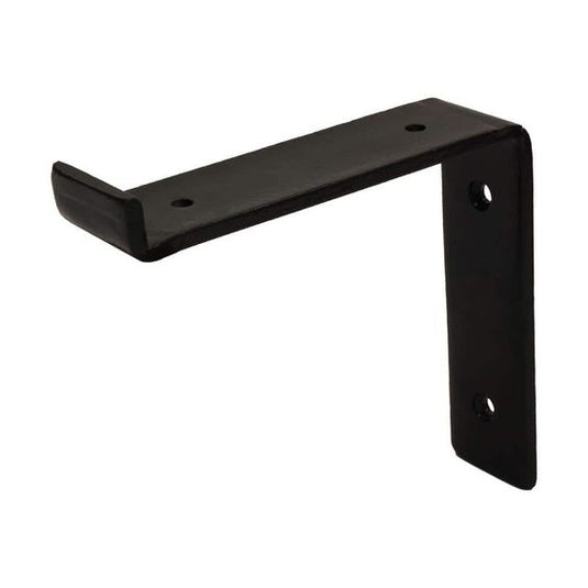 69101 6 in. Black Steel Shelf Bracket for Wood Shelving