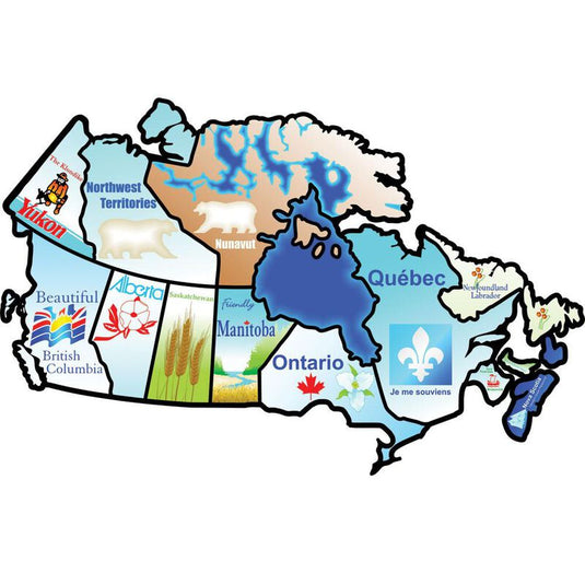 70848 Canadian Provinces Sticker