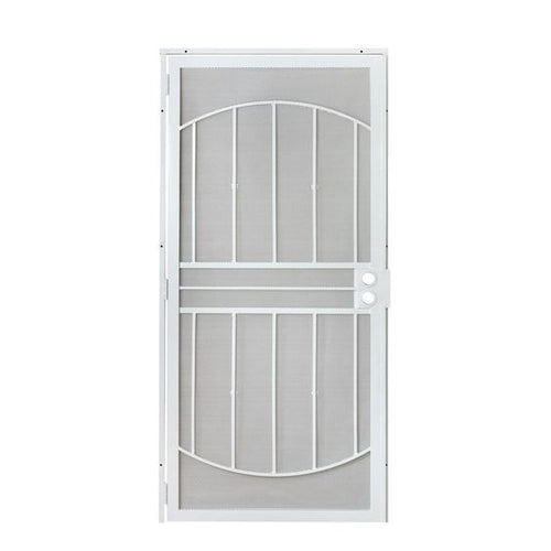 32 in. x 80 in. 805 Series White Defender Security Door #80512