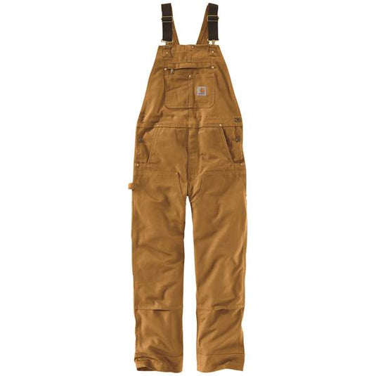 102776-211 Men's 42 in. x 34 in. Brown Cotton Relaxed Fit Duck Bib Overalls