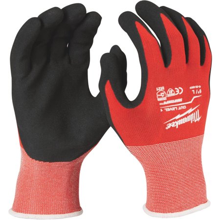 48-22-8903 X-Large Red Nitrile Level 1 Cut Resistant Dipped Work Gloves