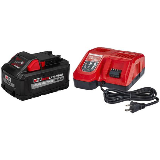 48-59-1880 M18 18-Volt Lithium-Ion HIGH OUTPUT Starter Kit with XC 8.0Ah Battery and Rapid Charger