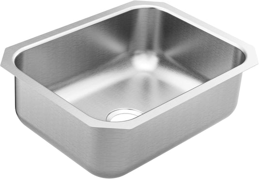 GS18191 1800 Series Stainless Steel 23.5 in. Single Bowl Undermount Kitchen Sink with 8 in. Depth