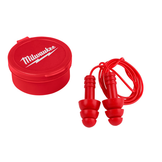 48-73-3151 Corded Red Earplugs (3-Pack) with 26 dB Noise Reduction Rating