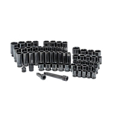 H64IMPS 1/2 in. Drive SAE/Metric 6-Point Impact Socket Set (64-Piece)