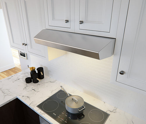 AK1136BS Breeze I 36 in. Convertible Under Cabinet Range Hood with Lights in Stainless Steel