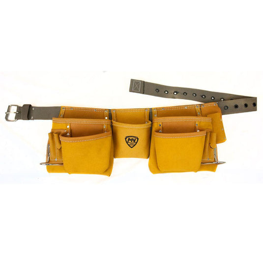 1DM-428-1 11-Pocket Leather Waist Tool Belt/Contractor's Apron