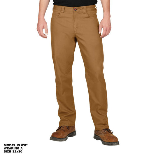 701K-3630 Men's 36 in. x 30 in. Khaki Cotton/Polyester/Spandex Flex Work Pants with 6 Pockets