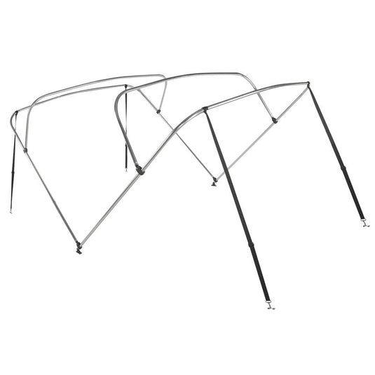 321255 Bimini Top 4-Bow Aluminum Frame Only, 8'L x 42"H, 91"-96" Wide