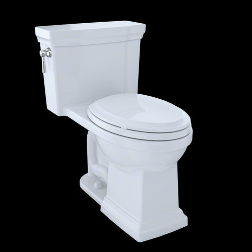 MS814224CEFG#01 Promenade II 1-Piece 1.28 GPF Single Flush Elongated ADA Comfort Height Toilet in Cotton White, SoftClose Seat Included
