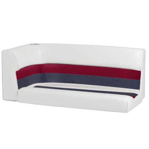 742371 Deluxe Pontoon Right-Side Corner Couch Top ( White/Red/Charcoal)