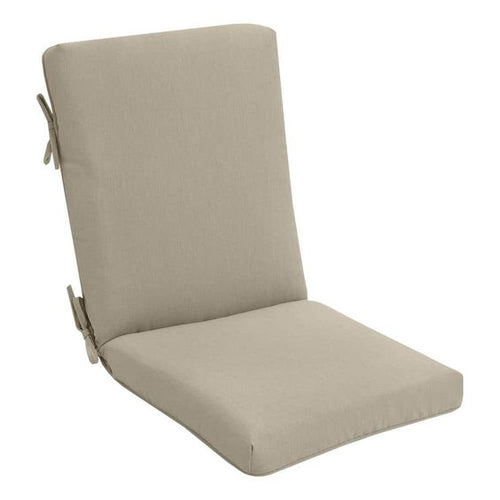 7260-06202404 Outdoor High Back Dining Chair Cushion in Putty