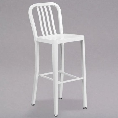 CM806-24-WHT Kipling White Metal Counter Stool with Back *Local Pick-up Only*