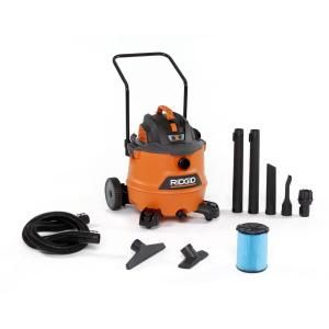 HD1800 16 Gallon 6.5 Peak HP NXT Wet/Dry Shop Vacuum with Cart, Fine Dust Filter, Locking Hose and Accessories