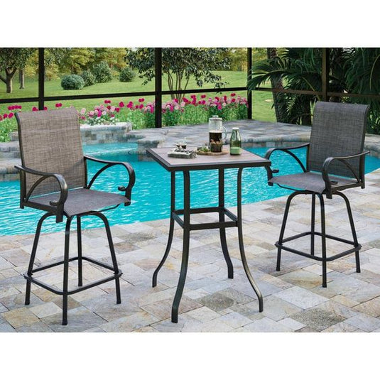 *LOCAL PICK UP* THD3-100-359 3-Piece Outdoor Bar Height Dining Set