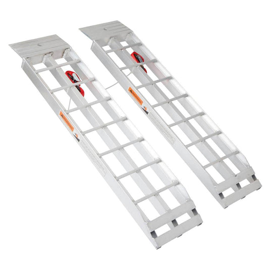 582922037864 8 in. W x 36 in. L 1500 lbs. Capacity Aluminum Loading Ramp for ATV, Tractor, Truck, Trailer, Car (2-Pack)
