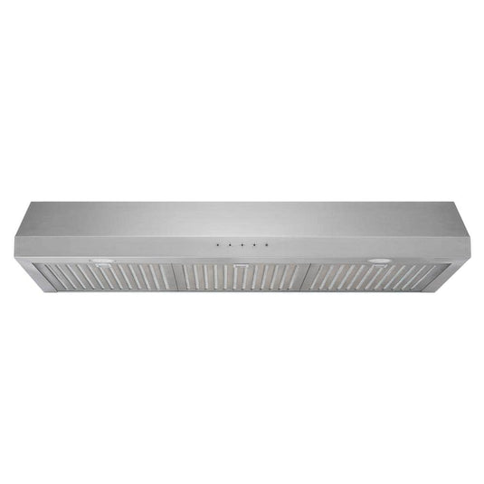 Cenza 36 in. 340 CFM Convertible Under Cabinet Range Hood in Stainless Steel with Electronic Touch Controls and Filter QR355SY