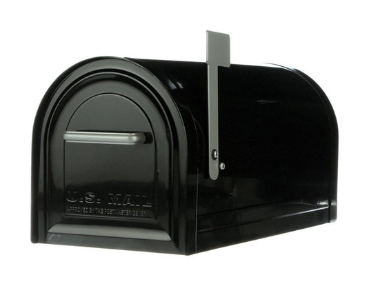 MB981B01 Reliant Black, Large, Steel, Locking, Post Mount Mailbox