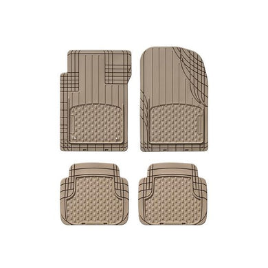11AVMST Tan 19 in. x 27 in. Advanced Rubber-like Thermoplastic Elastomer (TPE) Compound Car Mat (4-Piece)