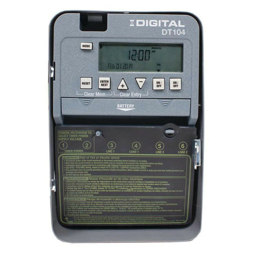 DT101D89 DT Series 1-Circuit 20 Amp 24 Hour Indoor Surface Mount Timer with Battery Backup