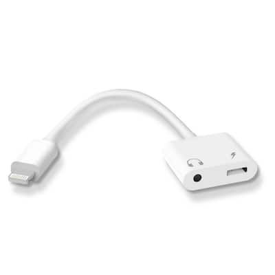 7486 2-in-1 Lightning to Headphone Audio and Charger Adapter
