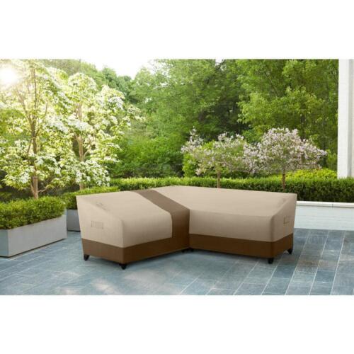 HB201204 L-Shape Beige Patio Furniture Cover